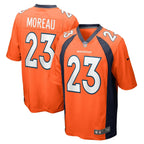 Fabian Moreau Denver Broncos Nike Team Game Jersey -  Orange