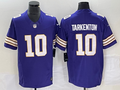 Men's Minnesota Vikings Fran Tarkenton #10 Purple Classic Player Jersey1
