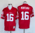 Men's San Francisco 49ers Joe Montana  Scarlet Legacy Replica Player Jersey1