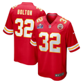 Men's Kansas City Chiefs Nick Bolton #32 Red Super Bowl LVIII Game Jersey1