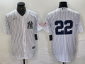 Men's New York Yankees Juan Soto #22 White Limited Name Jersey1