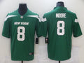 Men's New York Jets Elijah Moore #8 Gotham Green Game Jersey1
