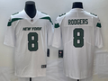 Men's New York Jets Aaron Rodgers #8 White Game Jersey1