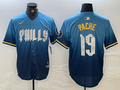 Men's Philadelphia Phillies Cristian Pache #19 Blue 2024 City Connect Limited Player Jersey1