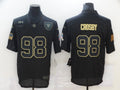 Men's Las Vegas Raiders Maxx Crosby Black 2020 Salute To Service Limited Jersey1