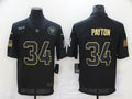 Men's Chicago Bears #34 Walter Payton Black Player Replica Jersey1
