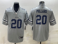 Men's Dallas Cowboys Tony Pollard #20 Gray Inverted Legend Player Jersey1