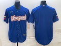 Men's 2023 World Baseball Classic Venezuela Blue Blank Jersey1