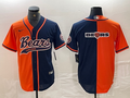 Men's Chicago Bears Orange/Navy Game Jersey1 Joint Edition