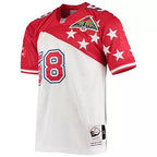 Men's  Derrick Thomas White/Red AFC 1995 Pro Bowl Authentic Jersey