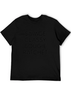 Savage Classy Bougie Ratchet Graphic Tee - Black