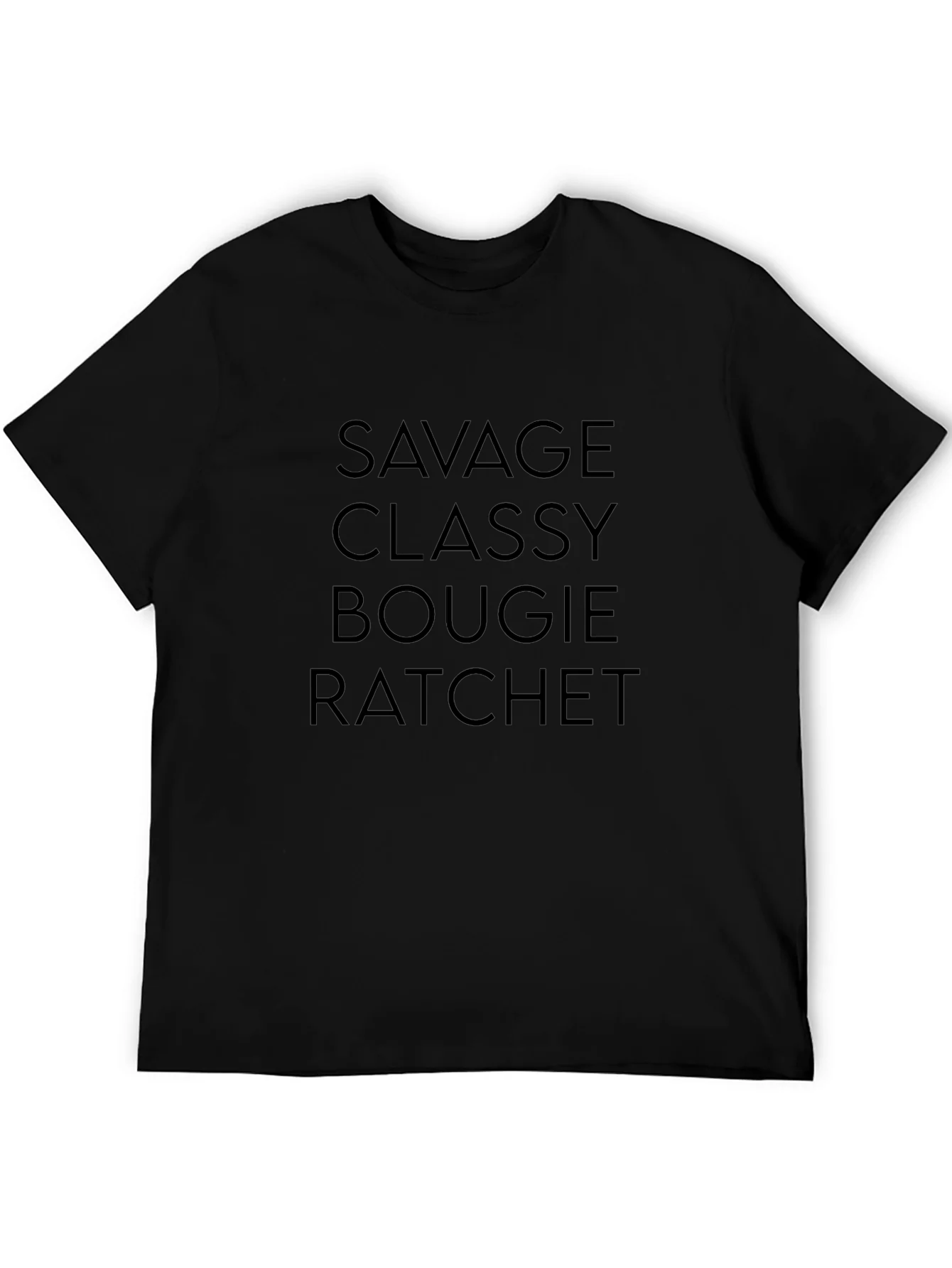 Savage Classy Bougie Ratchet Graphic Tee - Black