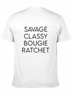 Savage Classy Bougie Ratchet Graphic Tee - Black