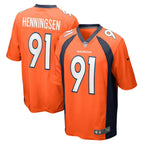 Matt Henningsen Denver Broncos Nike Game   Jersey - Orange