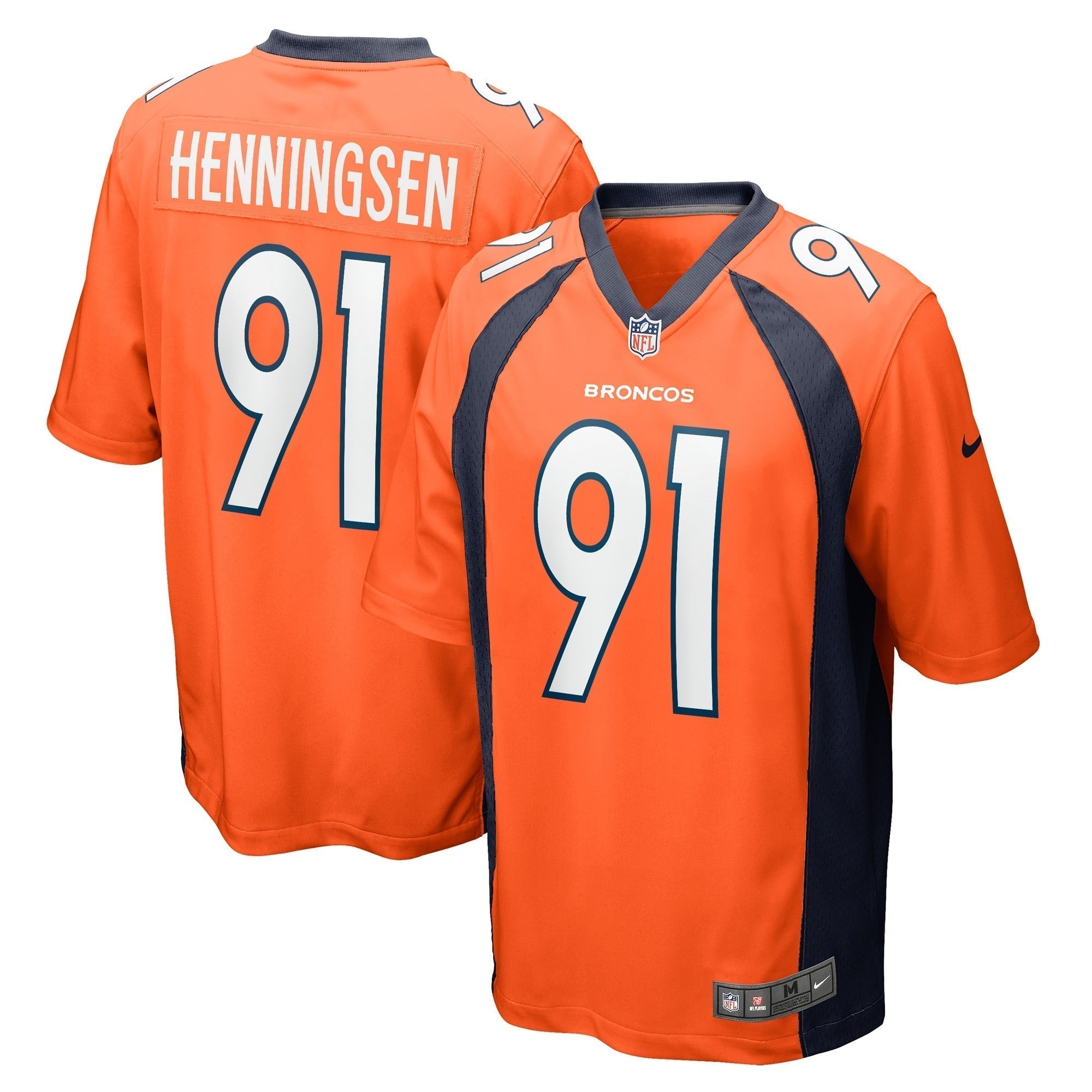 Matt Henningsen Denver Broncos Nike Game   Jersey - Orange