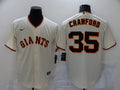 Men's San Francisco Giants Brandon Crawford #35 Beige Replica Baseball Jersey1