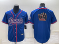 Men's New York Giants Blue Game Jersey1