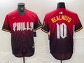 Men's Philadelphia Phillies J.T. Realmuto #10 Red 2024 City Connect Limited Player Jersey1