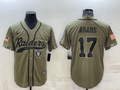 Men's Las Vegas Raiders Davante Adams #17 Olive 2022 Salute To Service Limited Jersey1 Joint Edition