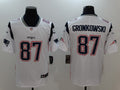 Men's New England Patriots Rob Gronkowski #87 White Game Jersey1