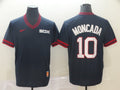 Men's Chicago White Sox Yoan Moncada #10 Navy Replica Baseball Jersey1