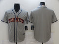 Men's Houston Astros Gray Road Replica Player Blank Jersey1