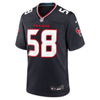 McTelvin Agim Houston Texans Nike Team Game Jersey -  Navy