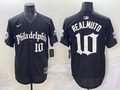 Men's Philadelphia Phillies J.T. Realmuto #10 Black Replica Player Jersey