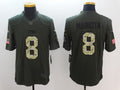 Men's Tennessee Titans Marcus Mariota #8 Army Green Game Jersey1