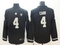 Men's Las Vegas Raiders #4 Derek Carr Black Game Player Jersey1