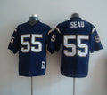 Men's San Diego Chargers Junior Seau  Royal Legacy Replica Jersey1