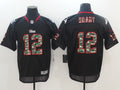 Men's New England Patriots #12 Tom Brady Black Authentic Game Jersey1