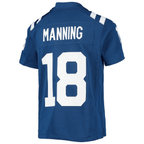 Peyton Manning 18 Indianapolis Colts Youth Retired Player Game Jersey - Royal