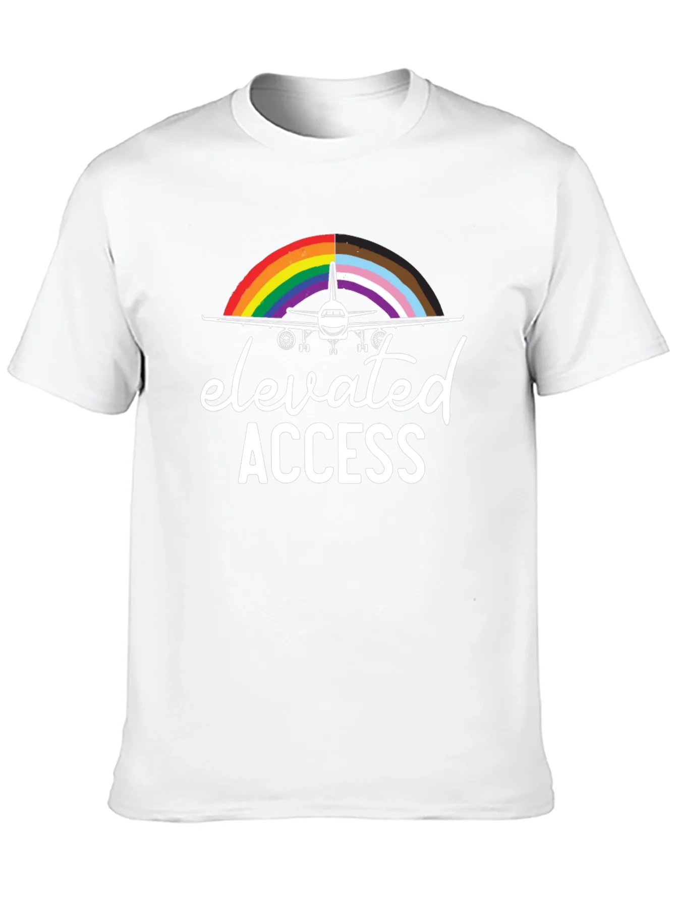 Elevated Access Pride Airplane T-Shirt