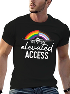 Elevated Access Pride Airplane T-Shirt