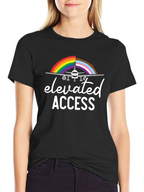 Elevated Access Pride Airplane T-Shirt