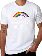Elevated Access Pride Airplane T-Shirt