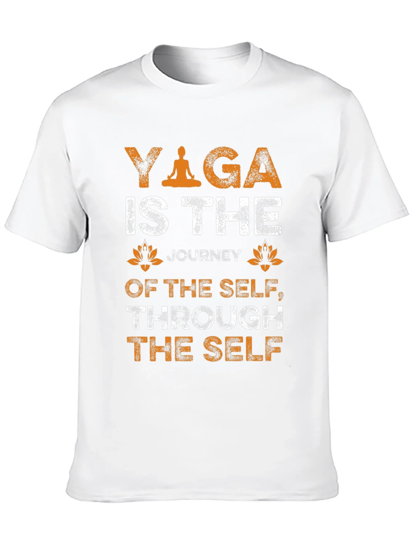 Yoga Journey T-Shirt - Self Through Self Black Tee