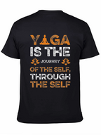 Yoga Journey T-Shirt - Self Through Self Black Tee