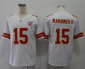 Men's Kansas City Chiefs Patrick Mahomes II #15 White Game Jersey1