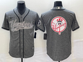 Men's New York Yankees Gray Replica Team Jersey1 Joint Edition