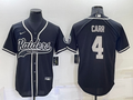 Men's Las Vegas Raiders Derek Carr #4 Black Game Jersey1 Joint Edition