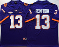 Men's Clemson Tigers Hunter Renfrow #13 Purple Game Jersey