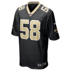 Anfernee Orji New Orleans Saints Nike Team Game Jersey -  Black
