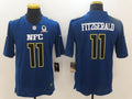 Men's Arizona Cardinals Larry Fitzgerald #11 Blue Game Jersey1
