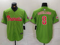 Men's Philadelphia Phillies Nick Castellanos #8 Green Limited Player Jersey1