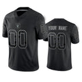 Custom2 Las Vegas Raiders Active Player Black Reflective Limited Stitched Football Jersey2 American Jersey2s