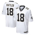 Spencer Rattler New Orleans Saints Nike 2024 NFL Draft Game   Jersey - White