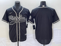 Men's Chicago White Sox Black Replica Blank Jersey1 Joint Edition