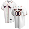 Men's Houston Astros White Home Replica Custom Jersey1